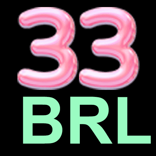 logotipo da plataforma 33BRL onde você poderá se cadastrar gratuitamente